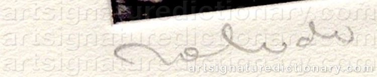 Authentic signature by Francisco TOLEDO on  artwork