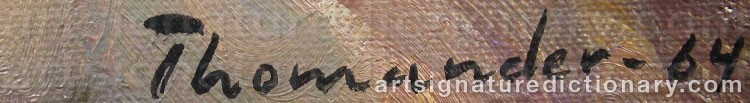 Signature by Harry THOMANDER