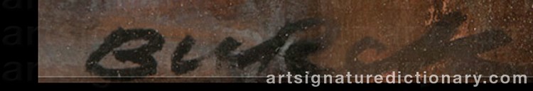 Authentic signature by Jacob BURCK on Painting/Watercolour artwork