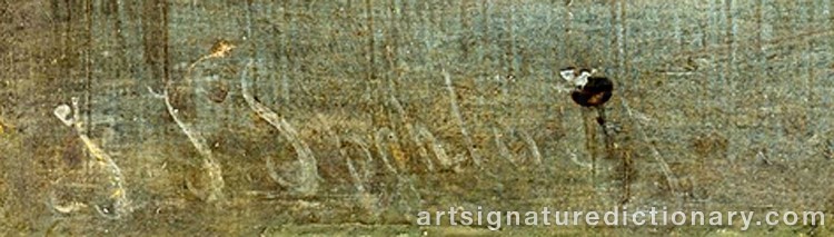 Authentic signature by Jan Jacob SPOHLER on Painting/Watercolour artwork