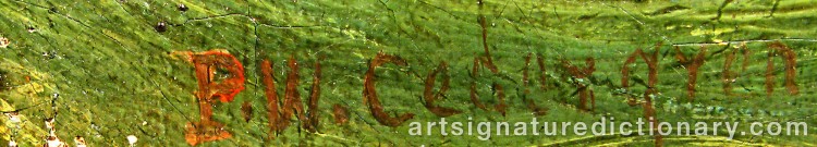 Signature by Per Wilhelm CEDERGREN