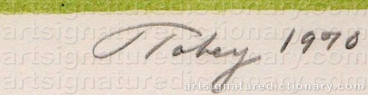 Signature by Mark TOBEY