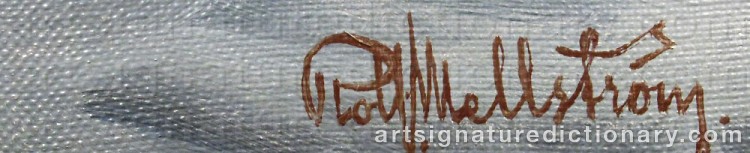Signature by Rolf MELLSTRÖM