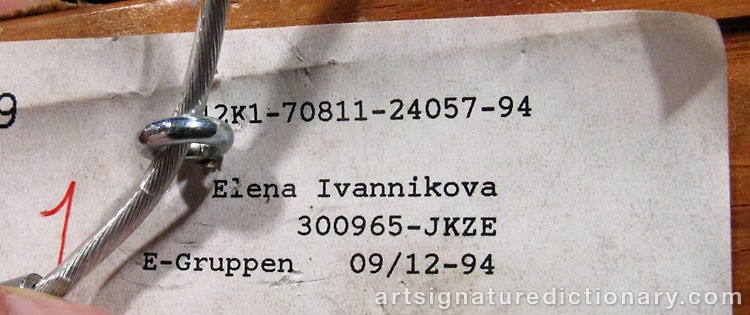 Close-up details showing Paul FISCHER signature forgery characteristics