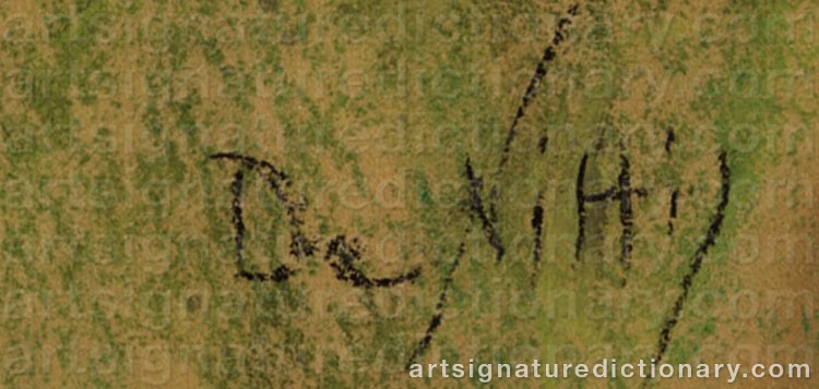 Signature by Giuseppe De NITTIS