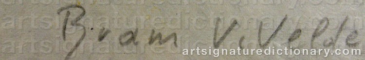 Signature by Bram Van VELDE