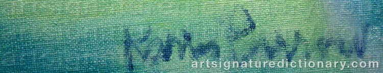 Signature by Karin PARROW