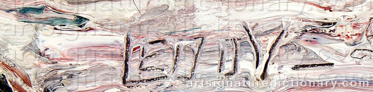 Authentic signature by Erik Leonard ‘Leoo’ VERDE on Painting/Watercolour artwork