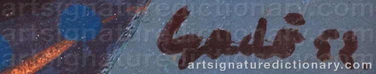 Signature by Bertil GADÖ