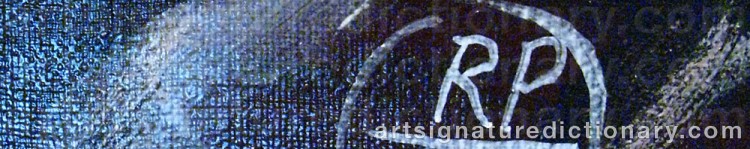 Authentic signature by Radwan Irneusz PAKOWSKI on  artwork