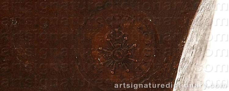 Authentic signature by Renzo COLOMBO on  artwork