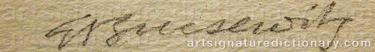 Signature by Gunnar BRUSEWITZ