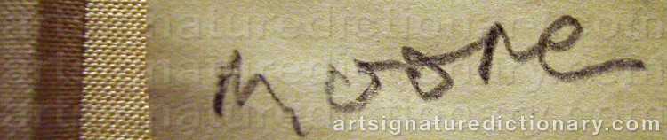Signature by Henry MOORE