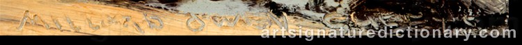 Authentic signature by Millard SHEETS on Painting/Watercolour artwork