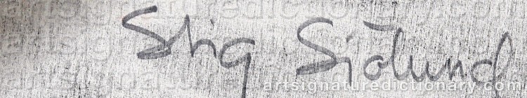 Signature by Stig SJÖLUND
