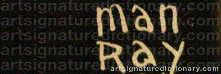 Signature by Man RAY