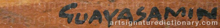 Signature by Oswaldo GUAYASAMIN