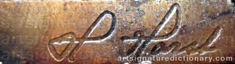 Authentic signature by Henrik HORST on Object artwork