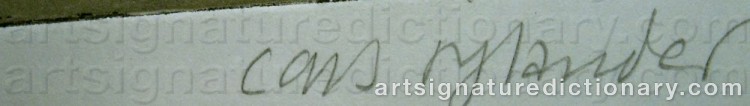 Signature by Lars RYLANDER