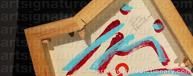 Authentic signature by Imi ‘Imi’ KNOEBEL on  artwork