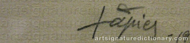 Signature by Antoni TAPIES
