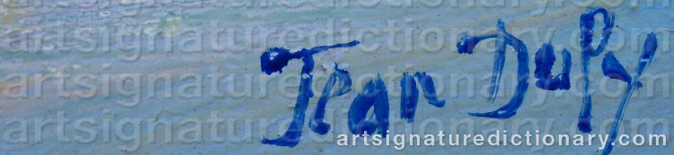 Signature by Jean DUFY