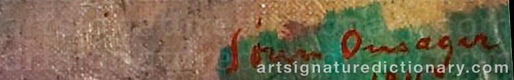 Signature by Søren ONSAGER