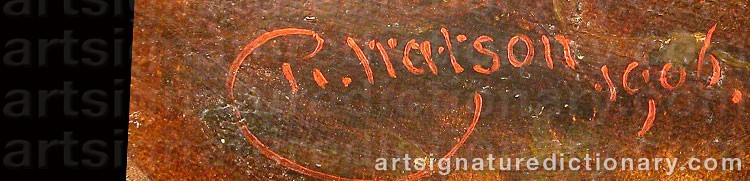 Signature by Robert WATSON