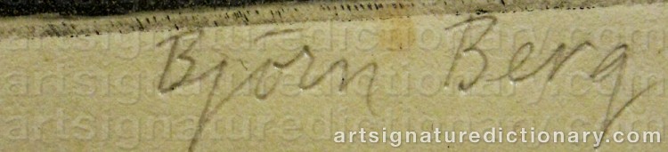 Signature by Björn BERG