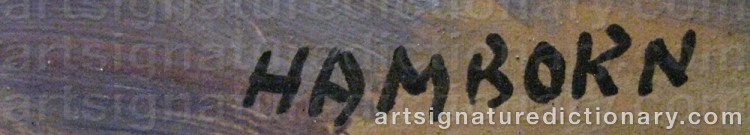 Signature by Axel HAMBORN