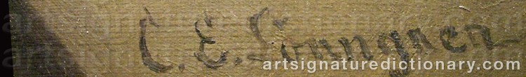 Signature by Carl Ewald LÖNNGREN