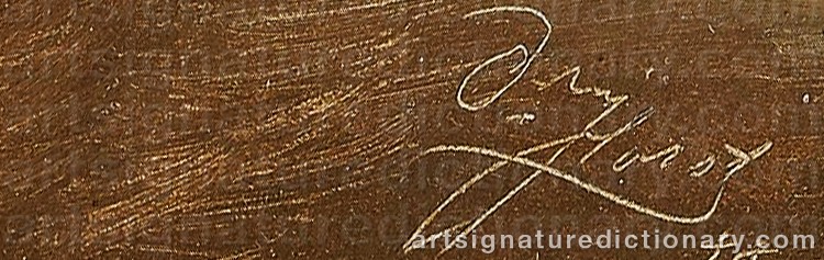 Signature by Johan Von HOLST