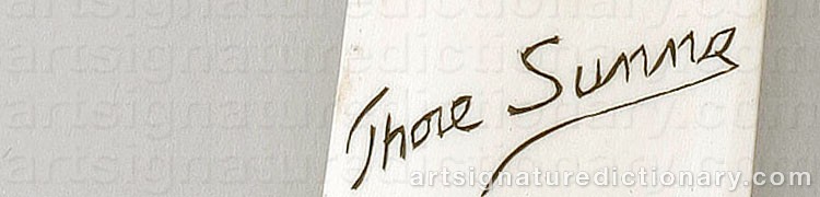 Signature by Tore (Sami Artist) SUNNA