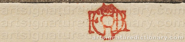 Authentic signature by Félix Hilaire BUHOT on  artwork