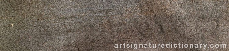 Authentic signature by Ernst BERGER on  artwork