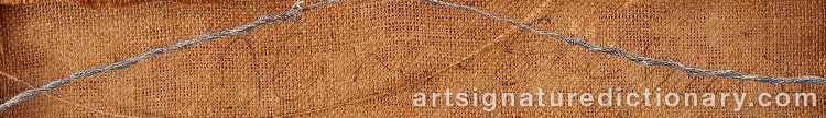 Authentic signature by Aline GAGNAIRE on artwork