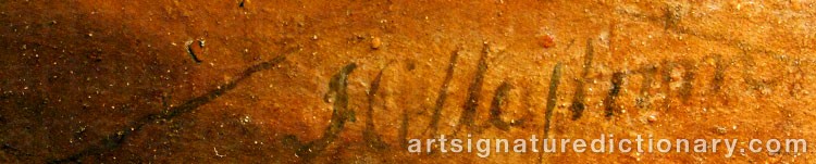 Signature by Pehr HILLESTRÖM