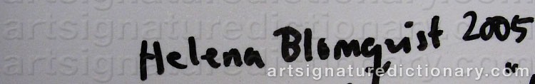 Signature by Helena BLOMQVIST