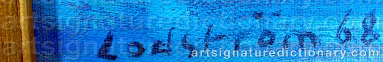 Signature by Georg LODSTRÖM