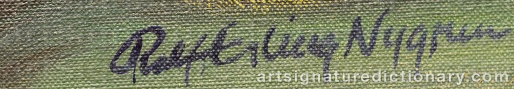 Signature by Rolf Erling NYGREN