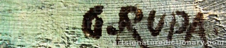 Signature by Gunnar RUDA