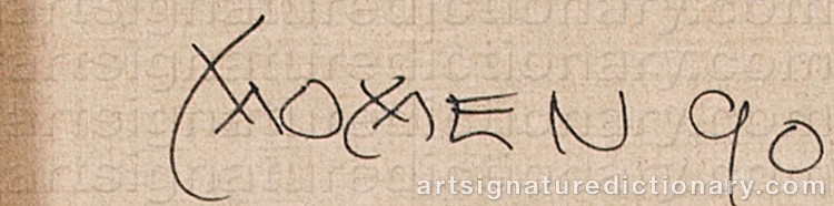 Signature by Karl MOMEN