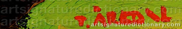 Authentic signature by Tord LYSEVING-ÅREDAL on  artwork