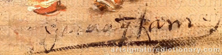 Authentic signature by José GARCIA RAMOS on Painting/Watercolour artwork