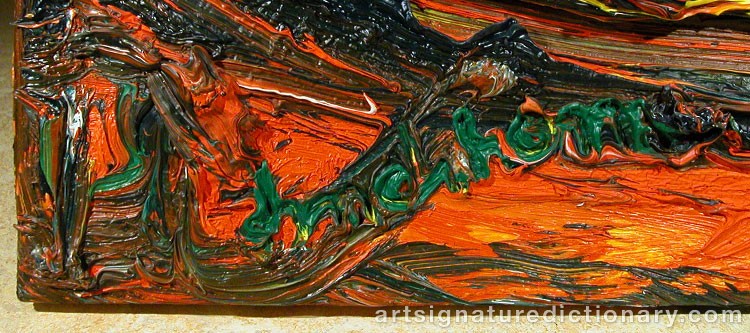 Close-up details showing Bengt LINDSTRÖM signature forgery characteristics