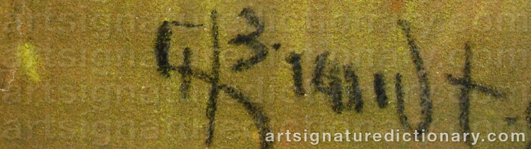 Signature by Carl BRANDT