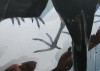 Close-up details showing Bruno LILJEFORS signature forgery characteristics