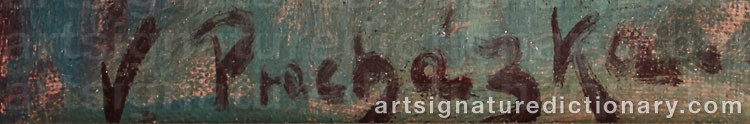Authentic signature by Jaroslav ‘Jaro’ PROCHAZKA on  artwork