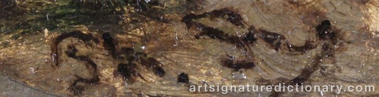 Authentic signature by Philippe ROUSSEAU on Painting/Watercolour artwork