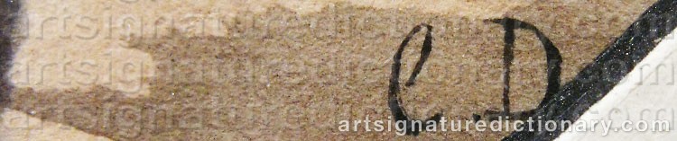 Signature by Carl Henrik D'UNKER